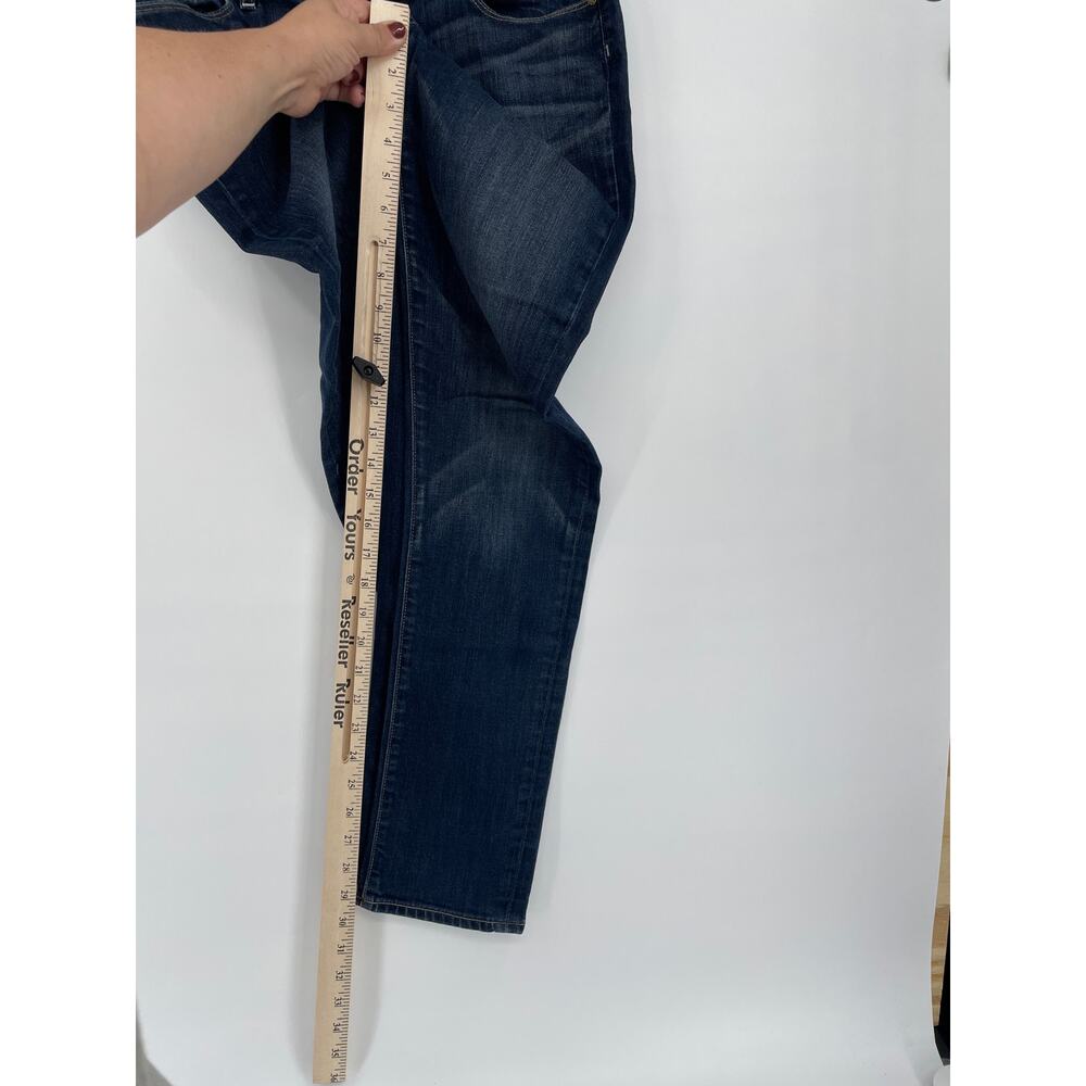 Paige Dark Denim Mid Rise Jimmy Jimmy Skinny Jeans Size 28 - Picture 6 of 12